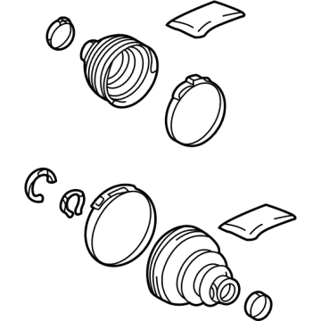 Lexus 04429-0R070 Boot Kit, RR Drive S
