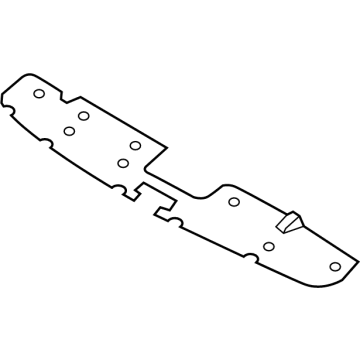 Nissan 62078-6CA1B MOULDING-FRONT BUMPER, UPPER
