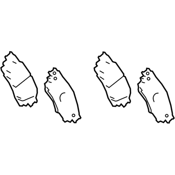 Toyota 04466-0E070 Rear Pads