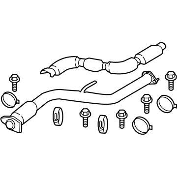 Infiniti 20010-4GD0A Front Exhaust Tube Assembly