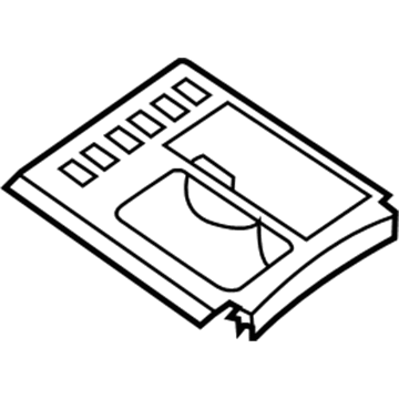 Nissan 96915-ZQ10A Finisher-Console