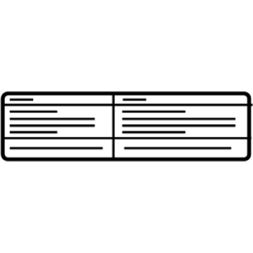 GM 15939265 Fan Label