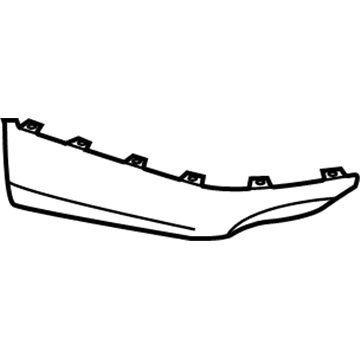 Lexus 76894-75030-A0 Cover, Rear Spoiler, LH