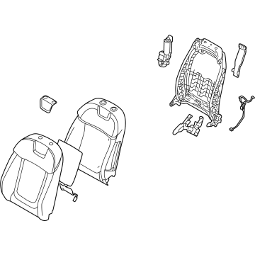Hyundai 88300-CW010-KWE BACK ASSY-FR SEAT, LH