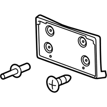 GM 23158734 License Bracket