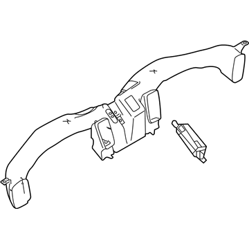 Infiniti 27860-4GA0B Duct-Ventilator, Center