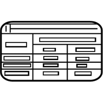 Hyundai 05203-3L020 Label-Tire Pressure