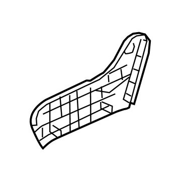 Nissan 87330-4BY1A Finisher-Cushion, Front Seat Outer RH