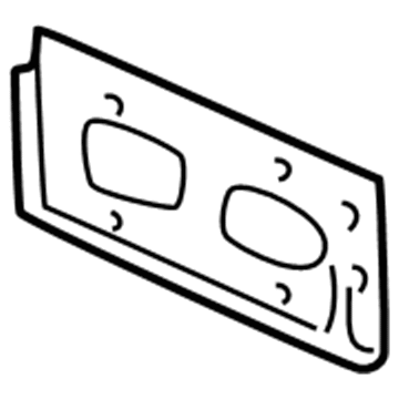 Honda 71145-S5A-A00 Frame, Front License Plate