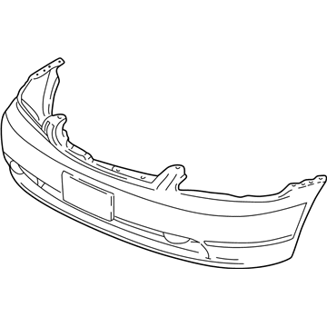 Honda 04711-S5P-A90ZZ Face, Front Bumper (Dot)