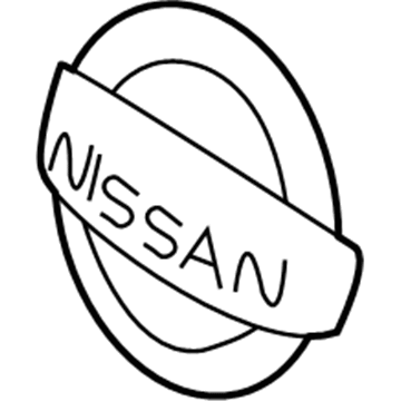 Nissan 62890-3VA2A Front Emblem