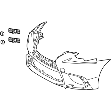 Lexus 52119-5E904 Front Bumper Cover L/C