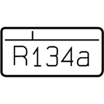 Honda 80050-SS0-H01 Label, Air Conditioner Caution(Hfc134A)