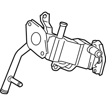 Lexus 25601-37010 Exhaust Gas Regulation Pipe Sub-Assembly with Cooler