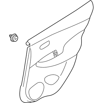 Nissan 82900-3NF0A Finisher Assy-Rear Door, RH