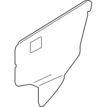 Nissan 82860-3NF0A Screen-Sealing, Rear Door
