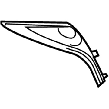 Lexus 81481-06070 Cover, Fog Lamp, RH