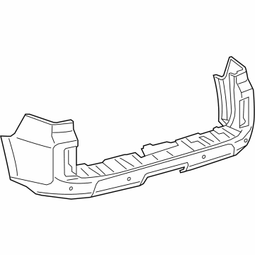 Lexus 52159-60978 Rear Bumper Cover, L/P