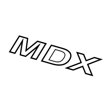 Acura 75722-TZ5-A20 Emblem Set, Rear (Mdx)