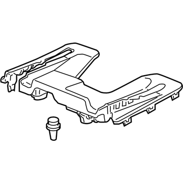 Honda 81595-SCV-L00ZB Cover, L. FR. Seat Foot *NH598L* (RR) (ATLAS GRAY)
