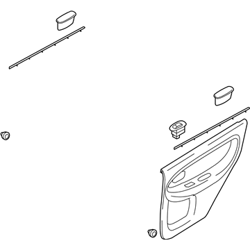 Kia 1K2NA68520X3 Trim Assembly-Rear Door, RH