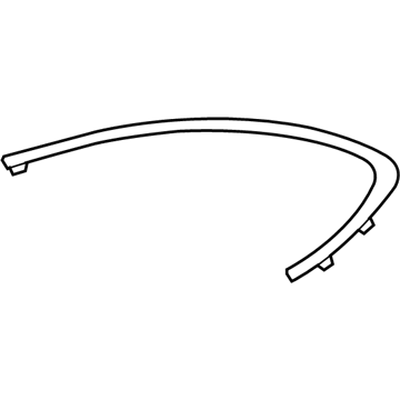 Lexus 75707-53010 Moulding Sub-Assy, Rear Door Window Frame, RH