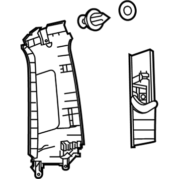 Lexus 62410-53020-A1 GARNISH Assembly, Center Pillar