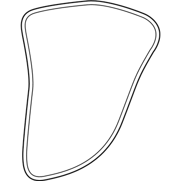 Lexus 62331-53070 WEATHERSTRIP, Rear Door