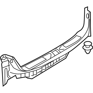 Nissan 84992-1GR0A Plate-Trunk, Rear
