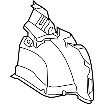 Nissan 84950-1GR0A Finisher-Rear Wheel House, Rear RH