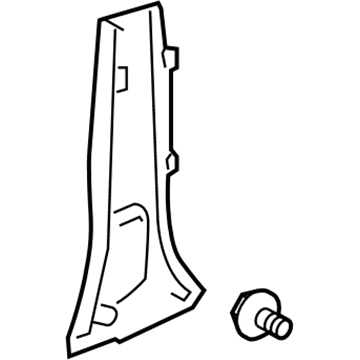 Toyota 62413-02101-B0 Lower Center Pillar Trim