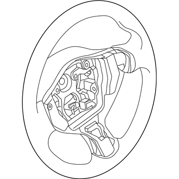 Nissan 48430-3TA1A Steering Wheel Assembly Without Less Pad