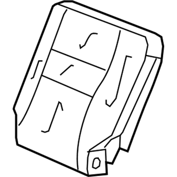 Honda 82521-SWA-A21ZB Cover, Left Rear Seat-Back Trim (Indigo Black) (Leather)