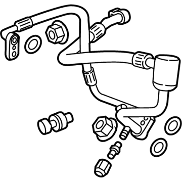 GM 19433690 HOSE ASM, A/C EVAP CONN HOSE/TUBE & CMPR & CNDSR