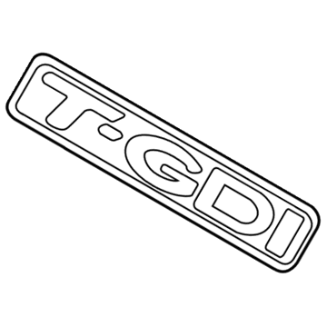 Kia 863112T100 Emblem-Turbo GDI