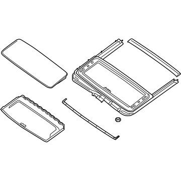 Nissan 91205-ZQ01A Sunroof Complete-Slide