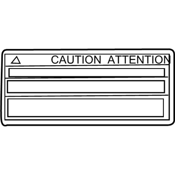 Toyota 28898-20020 Info Label
