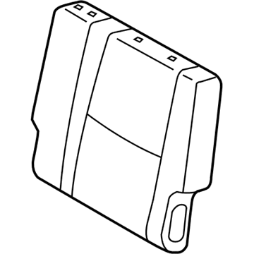 Lexus 79034-60670-A0 No.2 Seat Back Cover Sub-Assembly, Left