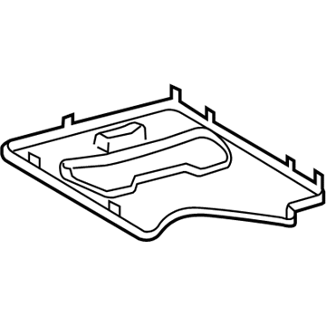 Lexus 79347-60080-A0 Carpet, NO.2 Seat Cushion Under, LH