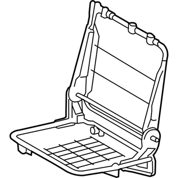 Lexus 71720-60131 Frame Assy, Rear Side Seat, LH