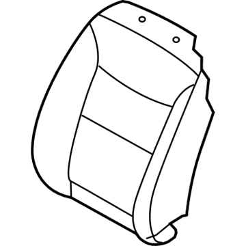 Kia 883801U020LAA Front Seat Back Driver Covering