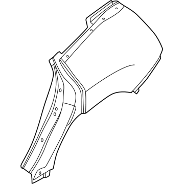 BMW 41-00-9-630-963 LEFT REAR SIDE PANEL