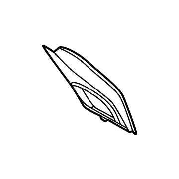 BMW 41-00-9-883-243 LEFT WATER CHANNEL COVER