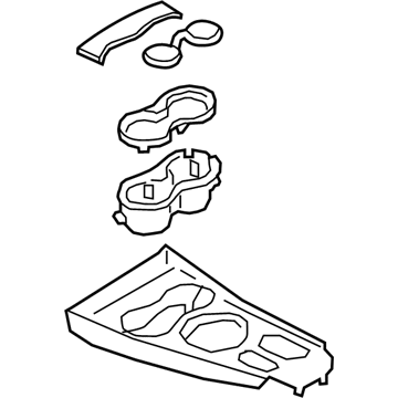 BMW 51-16-9-333-408 Trim, Centre Console, Middle