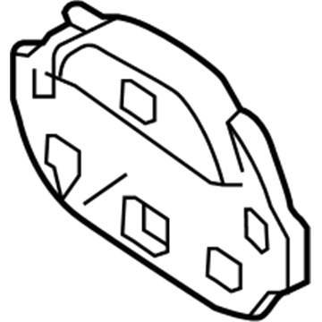 Infiniti 62866-4AM0B Bracket-Emblem