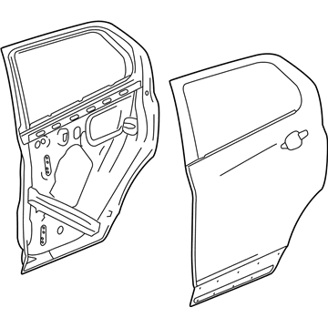 GM 84726038 Door Shell