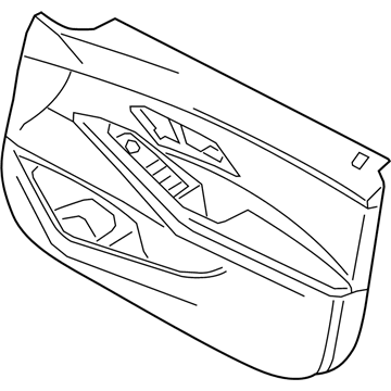 BMW 51-41-8-088-673 DOOR TRIM PANEL, FRONT LEFT