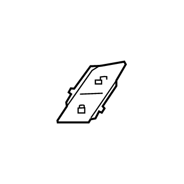 BMW 61-31-6-820-925 BUTTON, CENTRAL LOCKING SYST