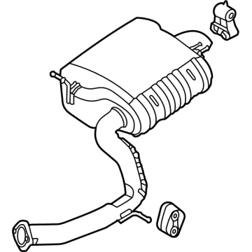 Hyundai 28710-S2350 Muffler Assembly-Rear