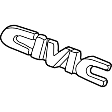 Honda 75765-S04-000 Emblem, Rear (Civic)